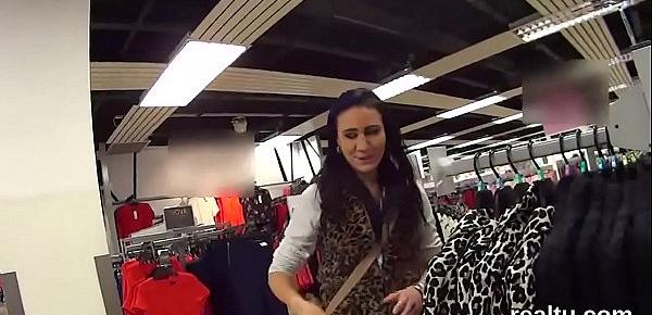  Perfect czech nympho was tempted in the mall and fucked in pov